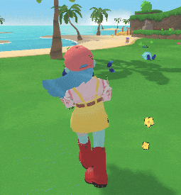 a girl in a pink hat is holding a stuffed animal in her arms