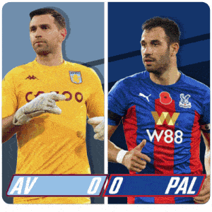 Aston Villa F.C. Vs. Crystal Palace F.C. First Half GIF - Soccer Epl English Premier League GIFs
