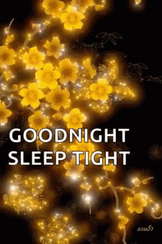 Good Night Sleep Tight GIF - Good Night Sleep Tight Flower GIFs