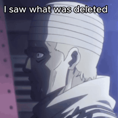 I Saw What Was Deleted Speedwagon GIF - I Saw What Was Deleted Speedwagon GIFs