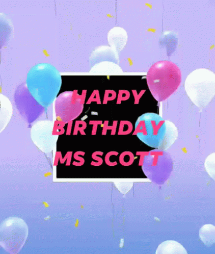 Happy Birthday Scott GIF - Happy Birthday Scott Balloons GIFs