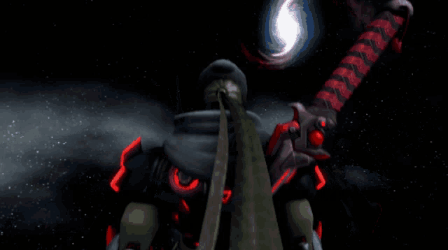 a cartoon character with red horns and a black cape