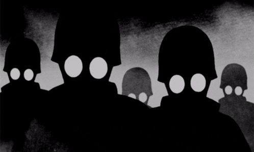 a group of soldiers wearing gas masks with the words nocturnal written below them