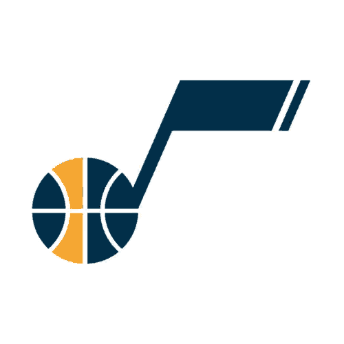 a logo for the utah jazz with a basketball