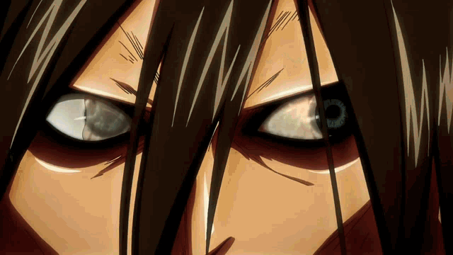 a close up of a person 's eyes with a few lines on it