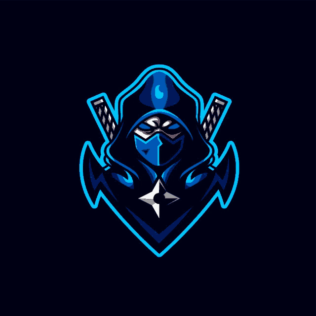 a ninja with a sword and a mask on his face