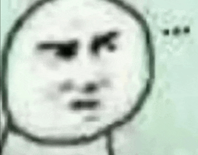 a black and white drawing of a person 's face with an angry look on their face .