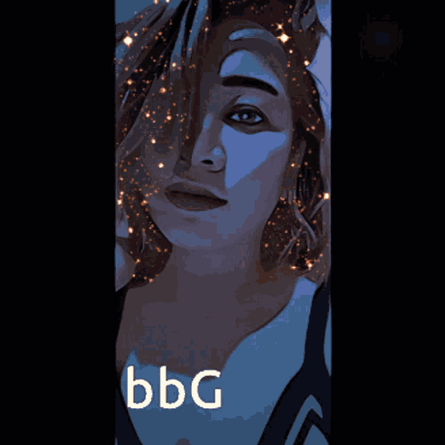 a drawing of a woman with the word bbc on the bottom right