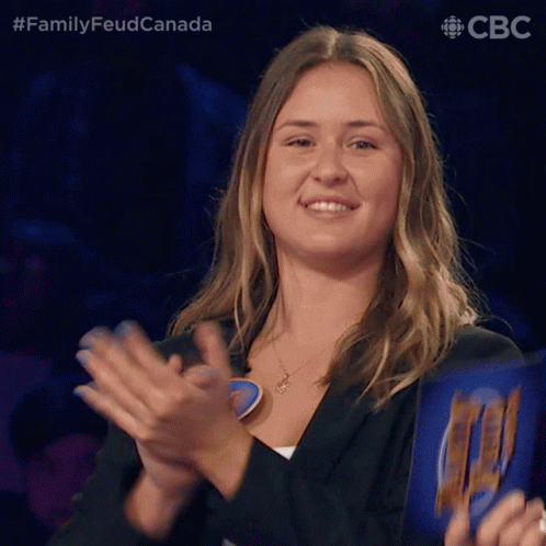 Clapping Hands Maddie GIF - Clapping Hands Maddie Family Feud Canada GIFs