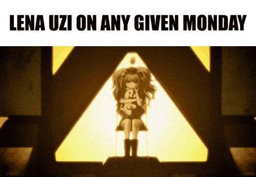 lena uzi on any given monday with a picture of a girl