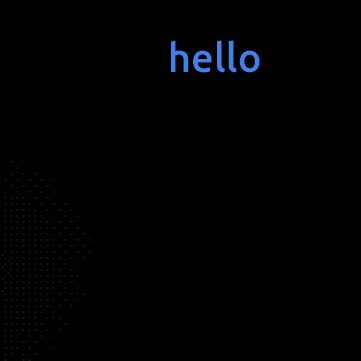 a picture of a galaxy with the word hello written on it
