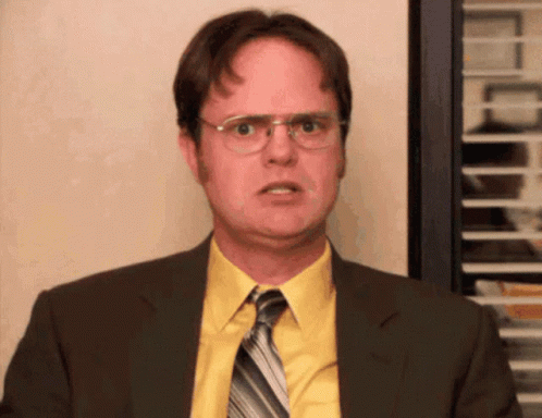 Dwight Schrute Warped Face GIF - Dwight Schrute Warped Face Scary GIFs