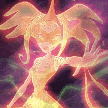 a cartoon character wearing a mask and wings