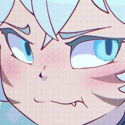 a close up of a person 's face with blue eyes and white hair