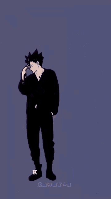 a couple of anime characters standing next to each other with the words koreanboya written on the bottom