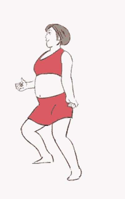 a drawing of a woman carrying a child on her back