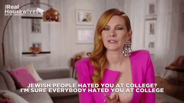 a woman says jewish people hated you at college
