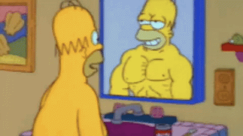 The Simpsons Chest GIF - The Simpsons Chest Homer Simpson GIFs