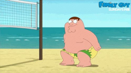 Peter Griffin Beach Volleyball GIF