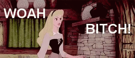 Disney Princess Aurora GIF - Disney Princess Aurora Whoa Bitch GIFs
