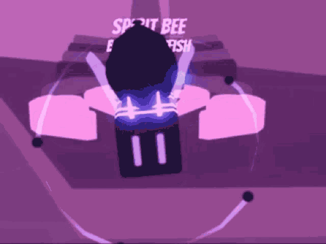a cartoon character is flying through the air in a game .