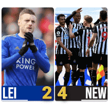 a king power soccer player and a newcastle united soccer player