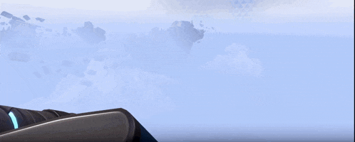 a person is holding a gun with a blue lightning bolt on it