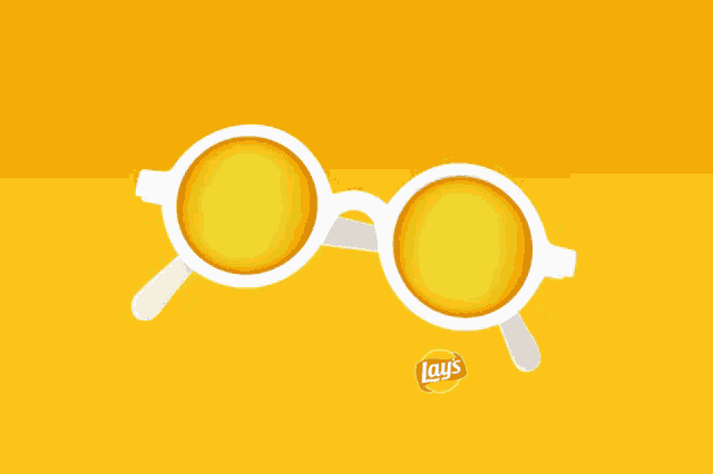 a pair of sunglasses with a lay 's logo on the bottom