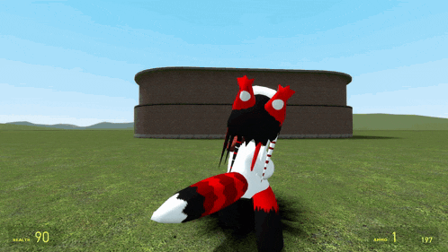 a screenshot of a video game shows a fox with blood coming out of its mouth