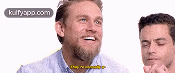 They'Re Normallyo.Gif GIF - They'Re Normallyo Charlie Hunnam Rami Malek GIFs