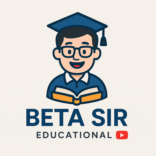 beta sir educational logo with a man in a graduation cap