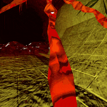 a computer generated image of a person 's torso with a red tie