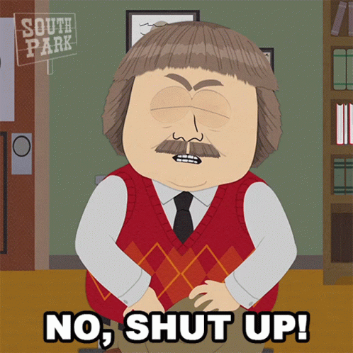 No Shut Up Bucky Bailey GIF - No Shut Up Bucky Bailey South Park GIFs
