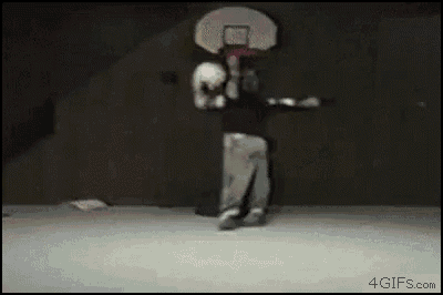a basketball hoop with the number 4 visible on the bottom right