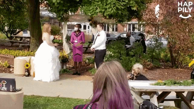 Point Happily GIF - Point Happily Wedding GIFs