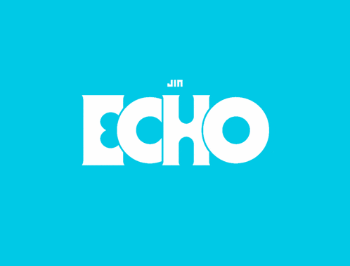 a blue poster with a picture of jin and the word submit