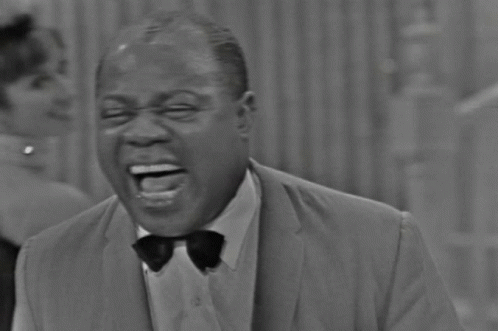 Laughing Louis Armstrong GIF - Laughing Louis Armstrong Hello Dolly GIFs