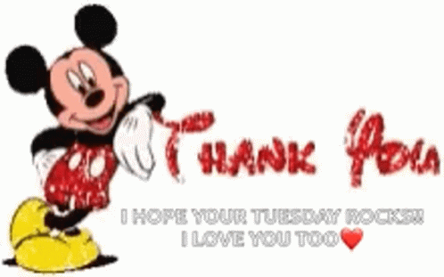 Thank You Mickey Mouse GIF
