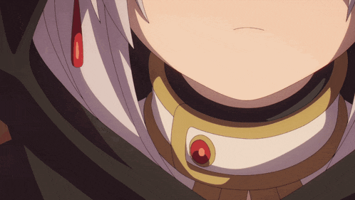 a close up of a person 's neck with a red circle around it