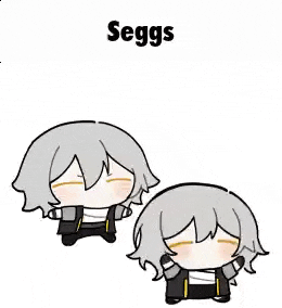 two cartoon characters with gray hair are sitting next to each other with their eyes closed .