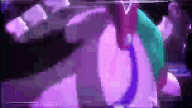a purple background with a person in a purple shirt