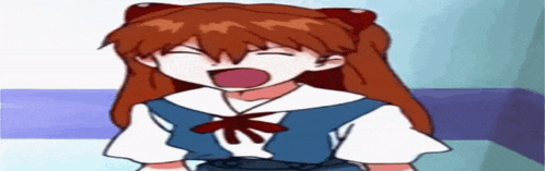 a cartoon girl with red hair is yawning with her mouth wide open
