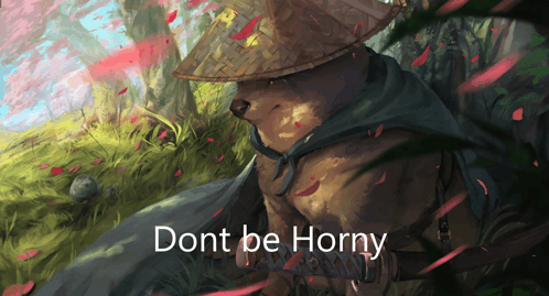 Dont Be Horny Dog GIF