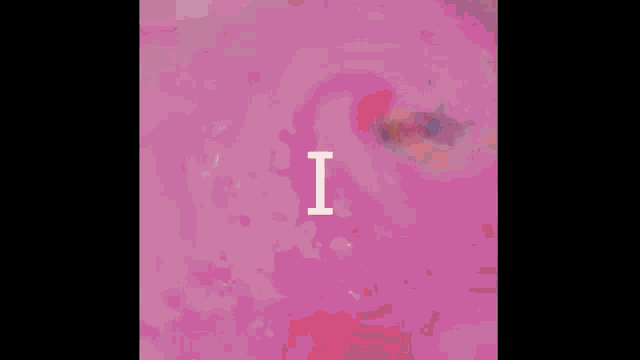 a large red heart with a pink background