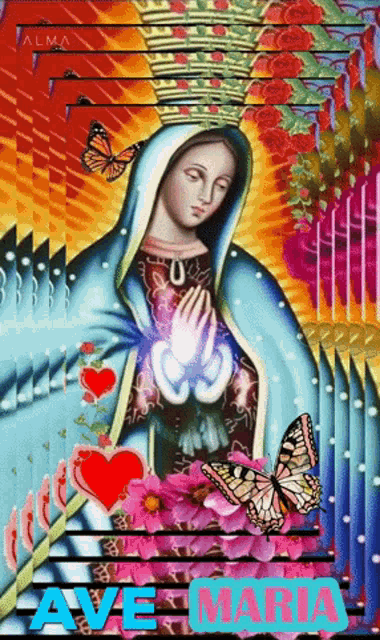 Ave Maria Blessed Virgin Mary GIF - Ave Maria Blessed Virgin Mary Mama Mary GIFs