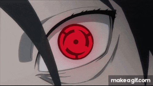 a close up of a person 's eye with a make a gif.com watermark