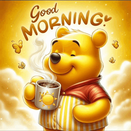 Winnie The Pooh Good Morning GIF - Winnie The Pooh Good Morning Gm GIFs