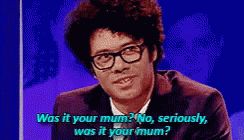 Richard Ayoade Your Mum GIF - Richard Ayoade Your Mum Jimmy Carr GIFs