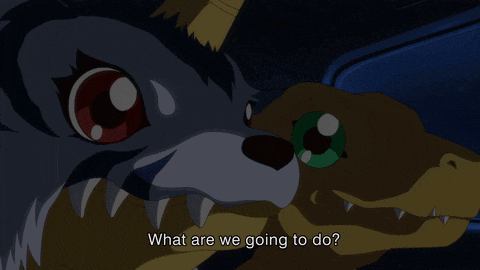 two cartoon characters are standing next to each other with the words of course written below them