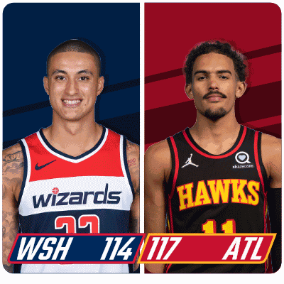 Washington Wizards (114) Vs. Atlanta Hawks (117) Post Game GIF - Nba Basketball Nba 2021 GIFs